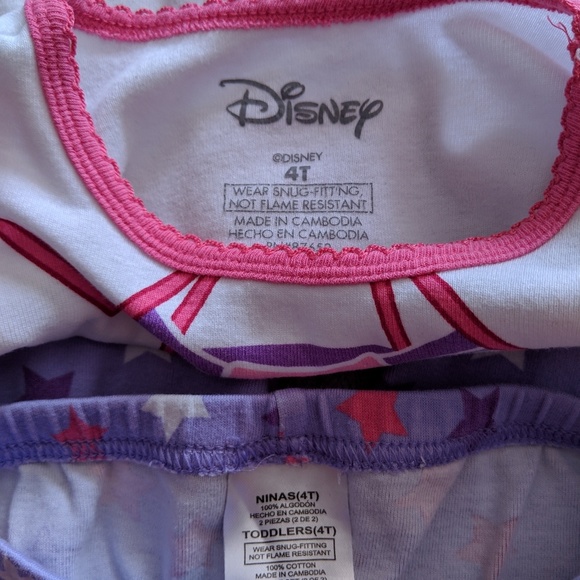 Girls Disney Pajama sets size 4T bundle - Picture 5 of 5